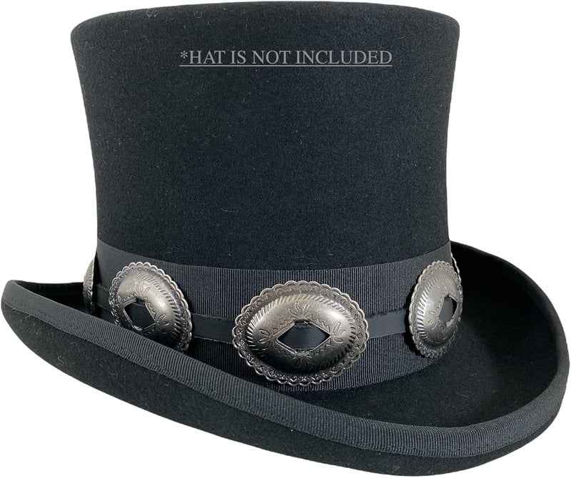Funk Plus Store Concho Hat Band Genuine Leather - Image 1